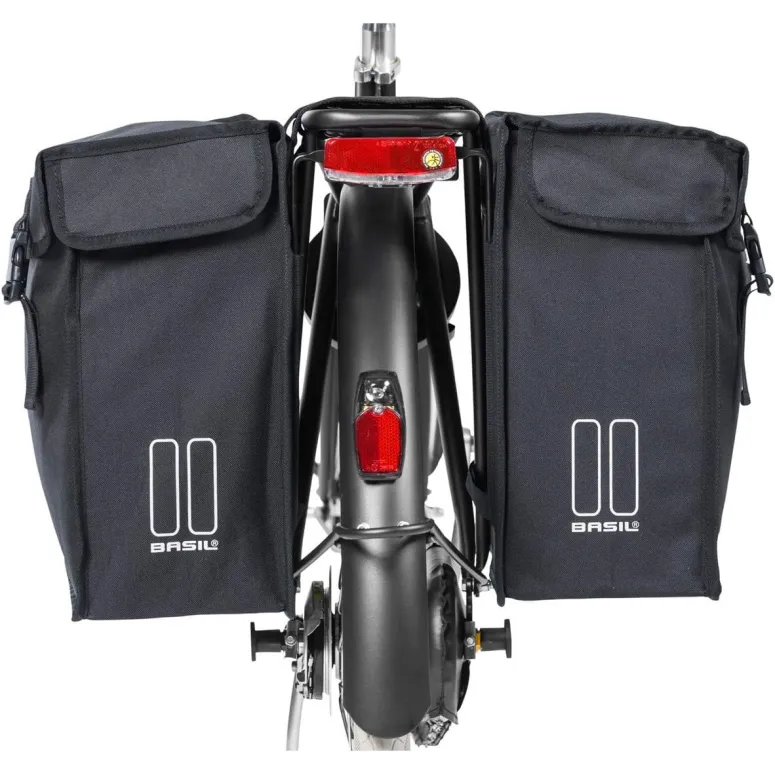 Sakwa Rowerowa Tylna Basil Mara XL Czarny na Bagażnik 35L lewa + prawa