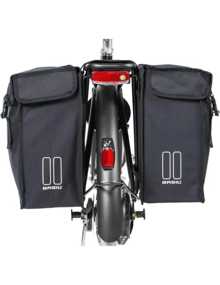 Sakwa Rowerowa Tylna Basil Mara XL Czarny na Bagażnik 35L lewa + prawa