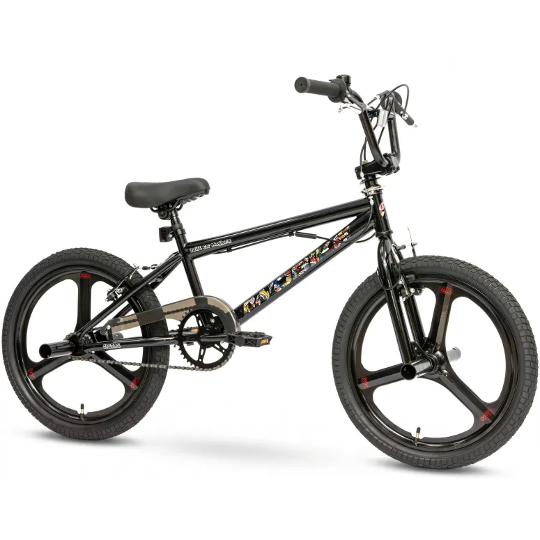 Rower BMX IwoBike Black ZigZag, 20”