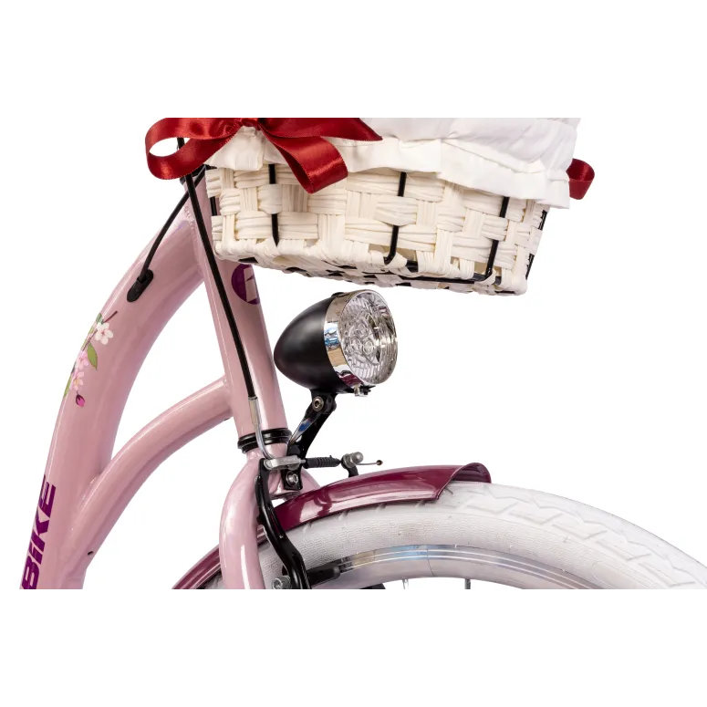 Rower Miejski Damski IwoBike Cherry Blossom, Koła 28”