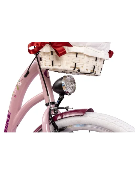 Rower Miejski Damski IwoBike Cherry Blossom, Koła 28”