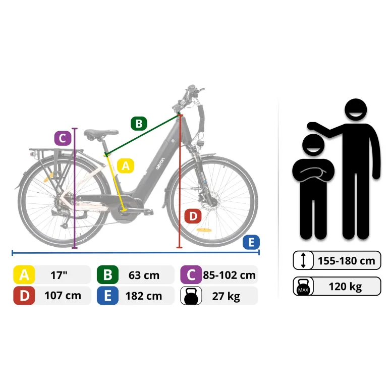 Rower Elektryczny Trekkingowy Olpran&nbsp;Tilia Low Koła 28"