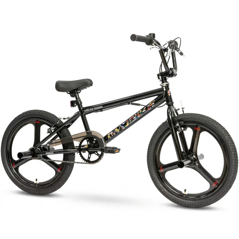 Rower BMX IwoBike Black ZigZag 20”