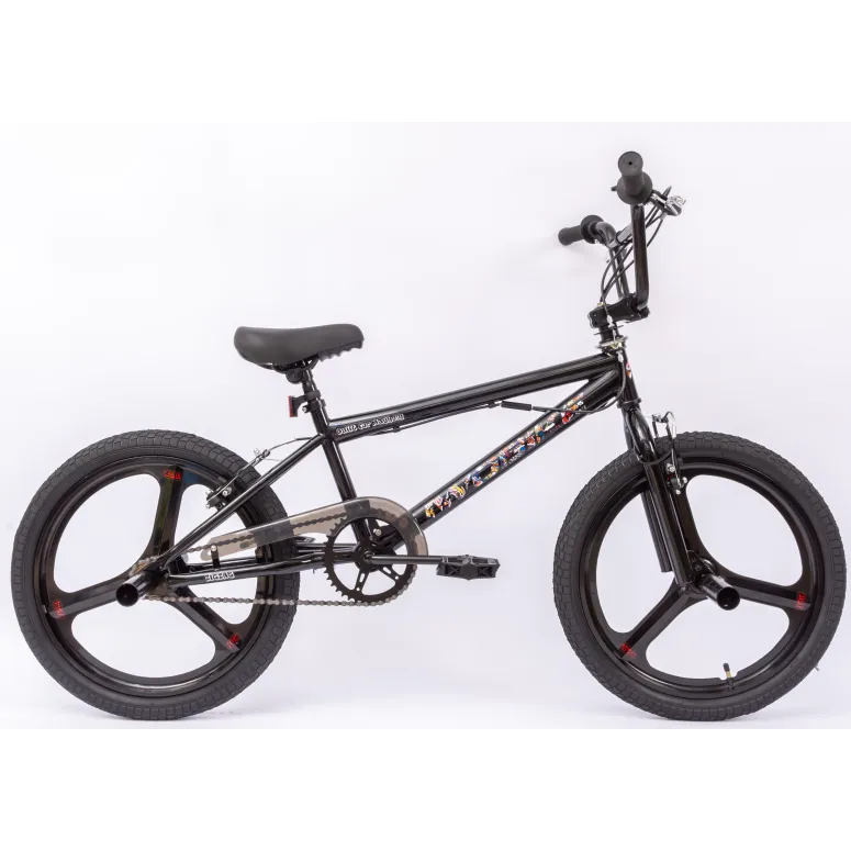 Rower BMX IwoBike Black ZigZag 20”