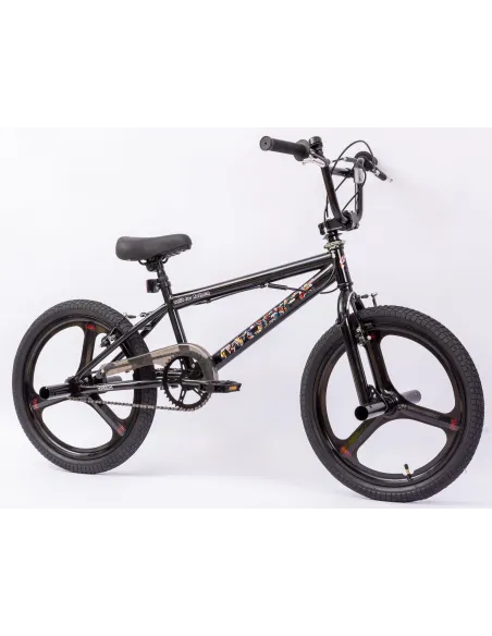Rower BMX IwoBike Black ZigZag 20”