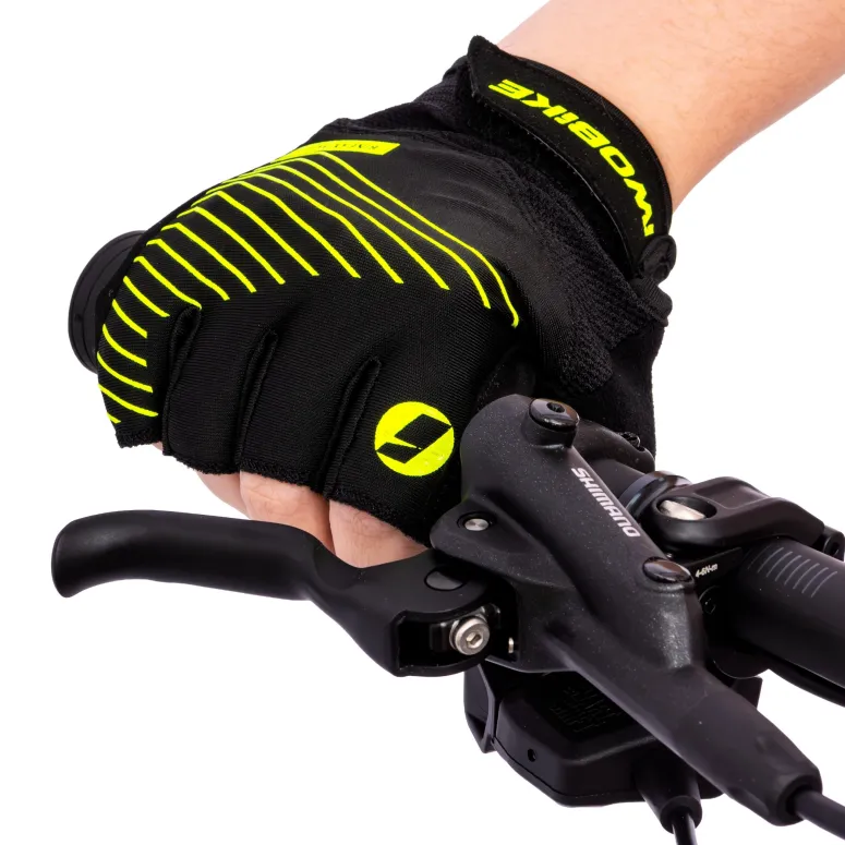 Rękawiczki Rowerowe IwoBike HivizBlack L/XL