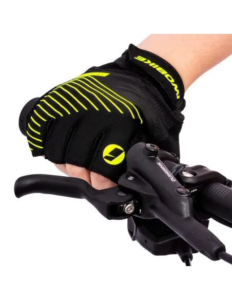 Rękawiczki Rowerowe IwoBike HivizBlack L/XL