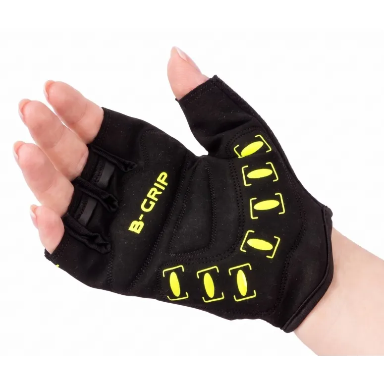 Rękawiczki Rowerowe IwoBike HivizBlack L/XL