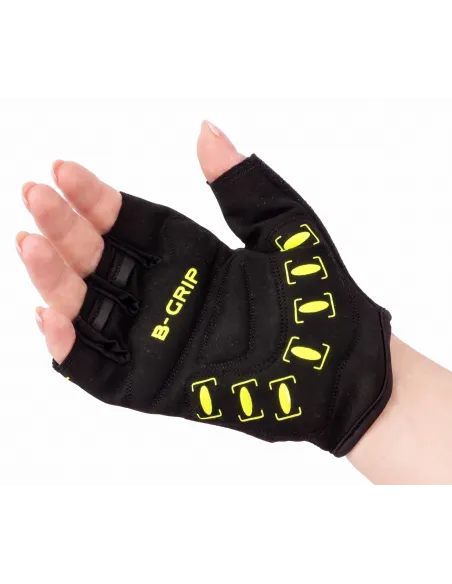 Rękawiczki Rowerowe IwoBike HivizBlack L/XL