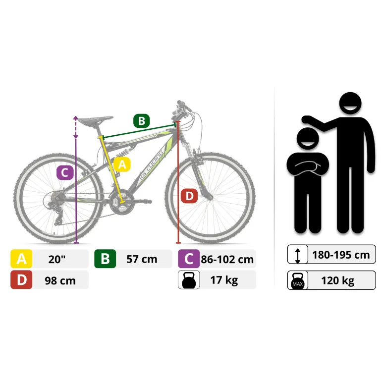 Rower Męski Górski MTB KS Cycling Scrawler 26”