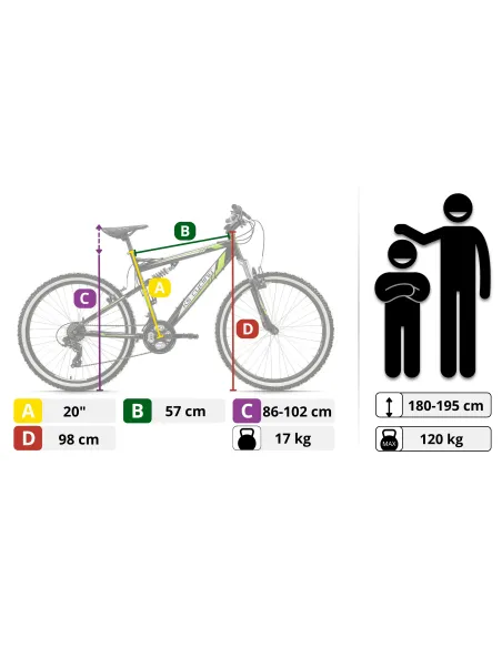 Rower Męski Górski MTB KS Cycling Scrawler 26”