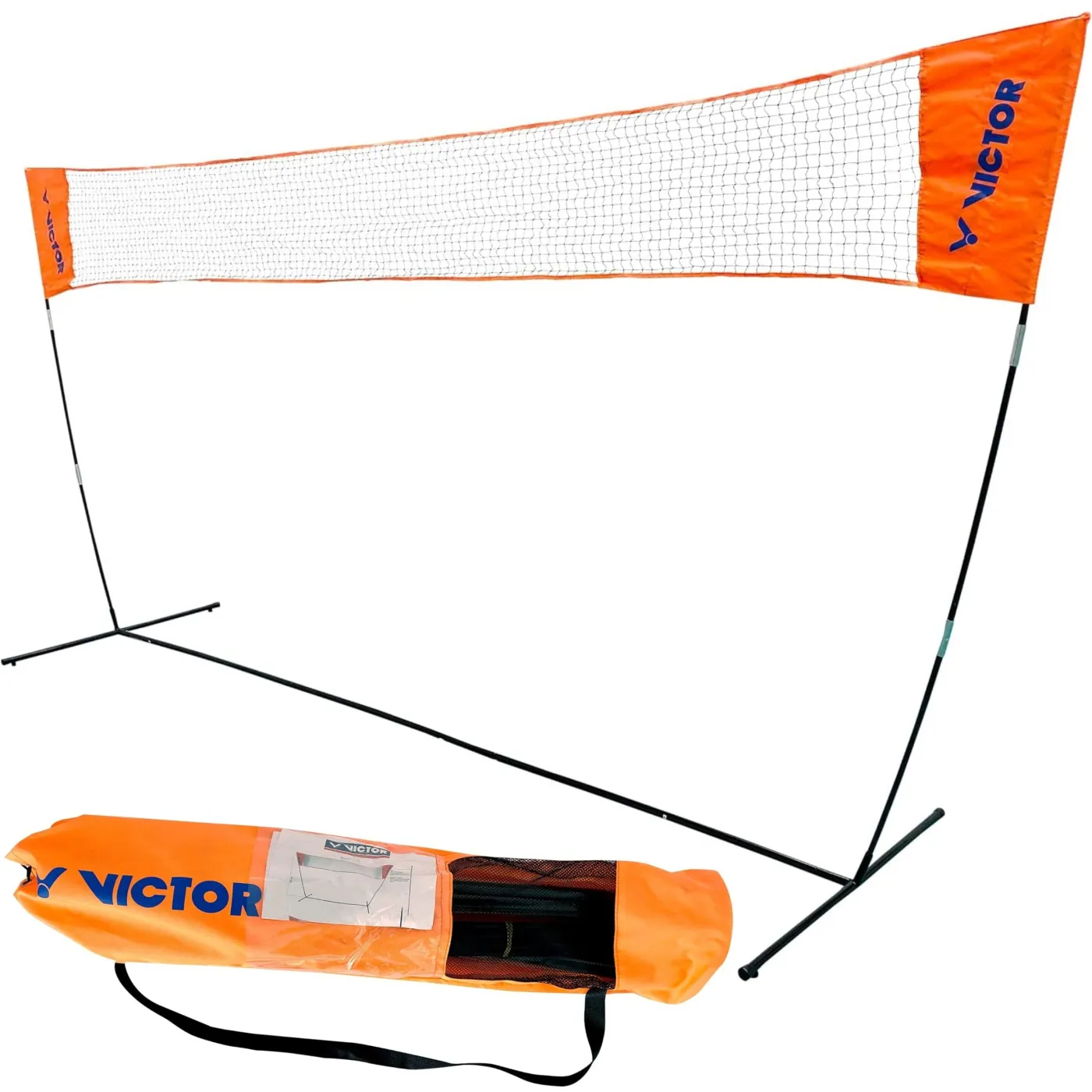 Siatka do Badmintona Victor Easy 3m Regulowana 105-155cm Tenis z Torbą