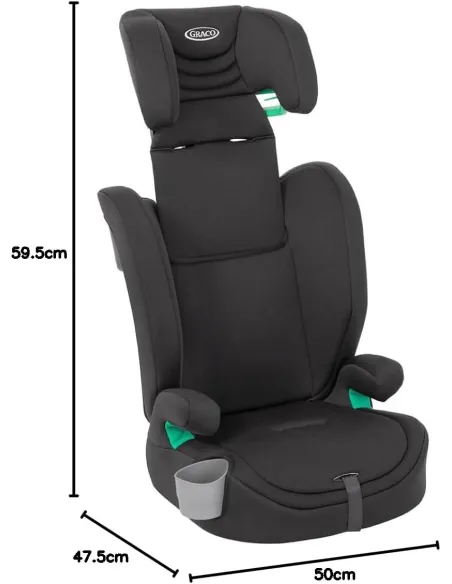 Fotelik Samochodowy Graco Eldura R129 i-Size 76-145 cm 15 mies.-12 lat