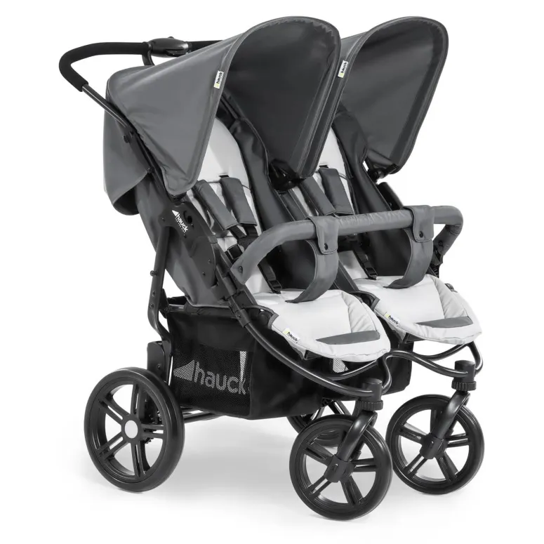Wózek Spacerowy Podwójny Hauck Roadster Duo SLX 76cm Szary Składany