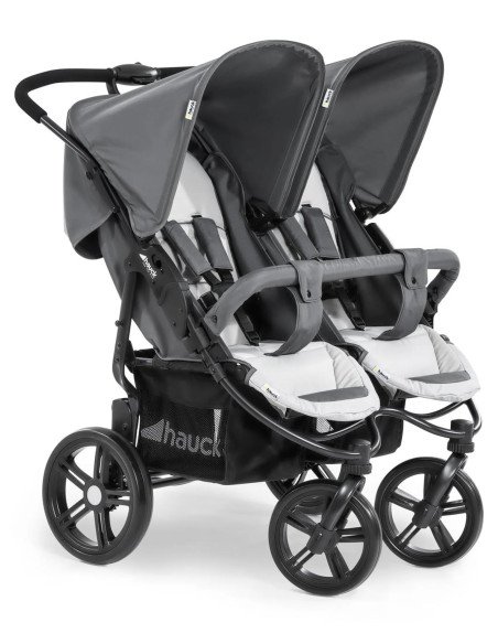 Wózek Spacerowy Podwójny Hauck Roadster Duo SLX 76cm Szary Składany