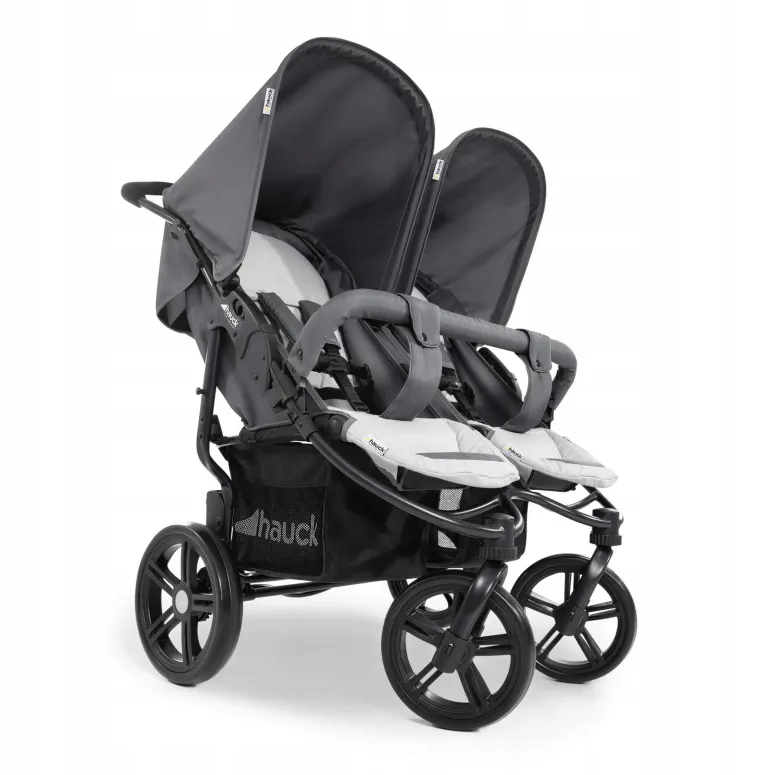 Wózek Spacerowy Podwójny Hauck Roadster Duo SLX 76cm Szary Składany