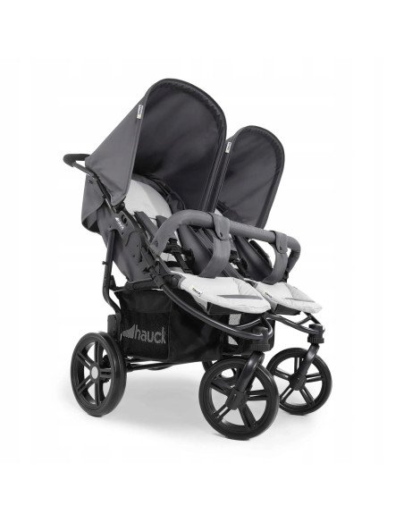 Wózek Spacerowy Podwójny Hauck Roadster Duo SLX 76cm Szary Składany