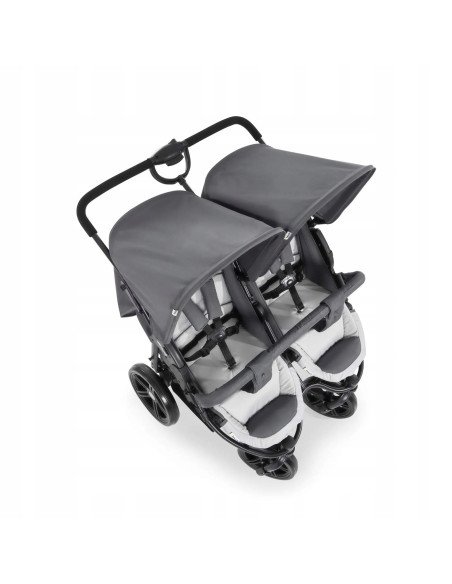 Wózek Spacerowy Podwójny Hauck Roadster Duo SLX 76cm Szary Składany