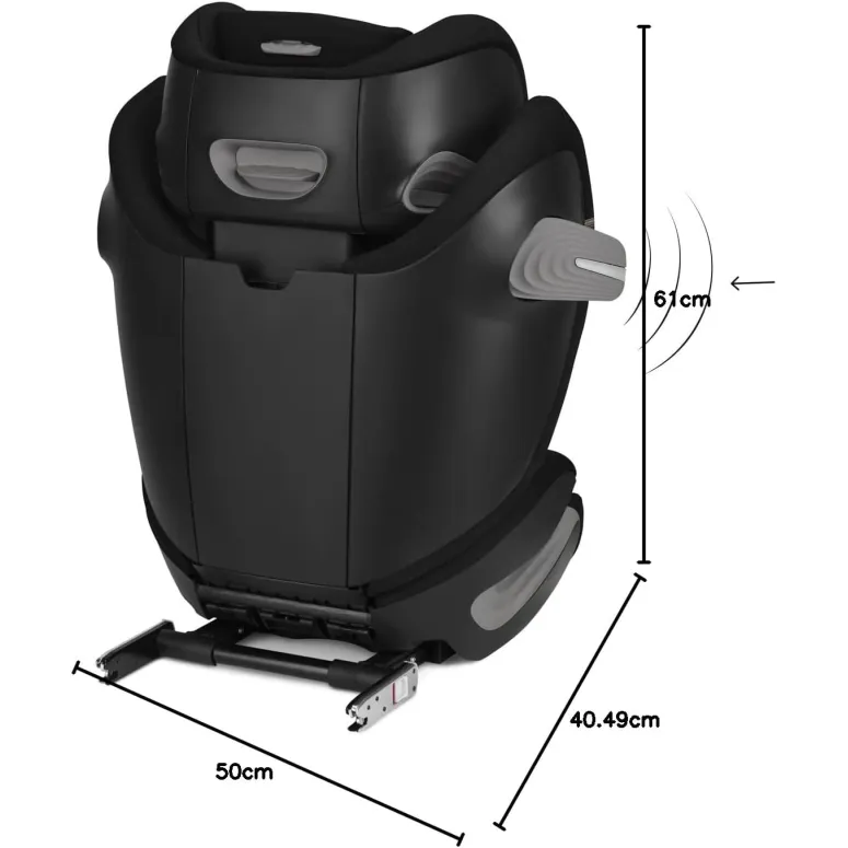 Fotelik Samochodowy CYBEX Solution S2 i-Fix 100-150 cm ISOFIX R129 Black