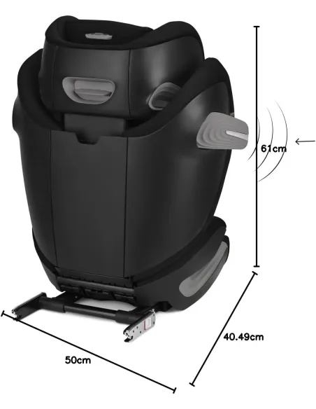 Fotelik Samochodowy CYBEX Solution S2 i-Fix 100-150 cm ISOFIX R129 Black