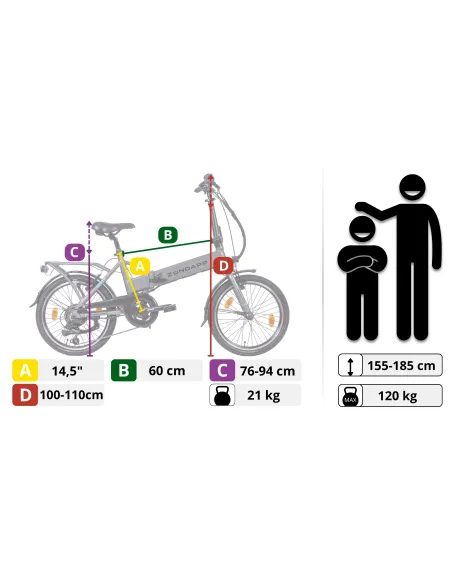 Rower Elektryczny Składany Zündapp Z101 20”