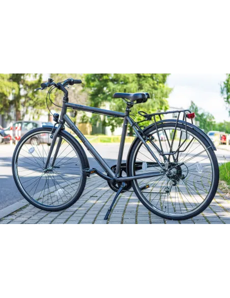 Rower Męski Miejski Koła 28" SHIMANO Bagażnik Błotniki Oświetlenie Lekki