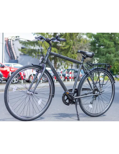 Rower Męski Miejski Koła 28" SHIMANO Bagażnik Błotniki Oświetlenie Lekki