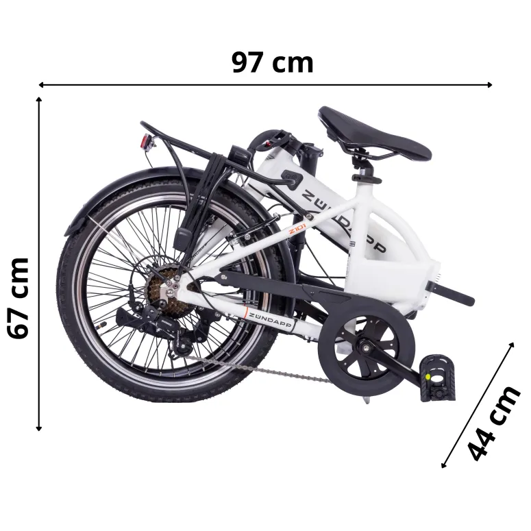 Rower Elektryczny Składany Zündapp Z101 20”, 2026