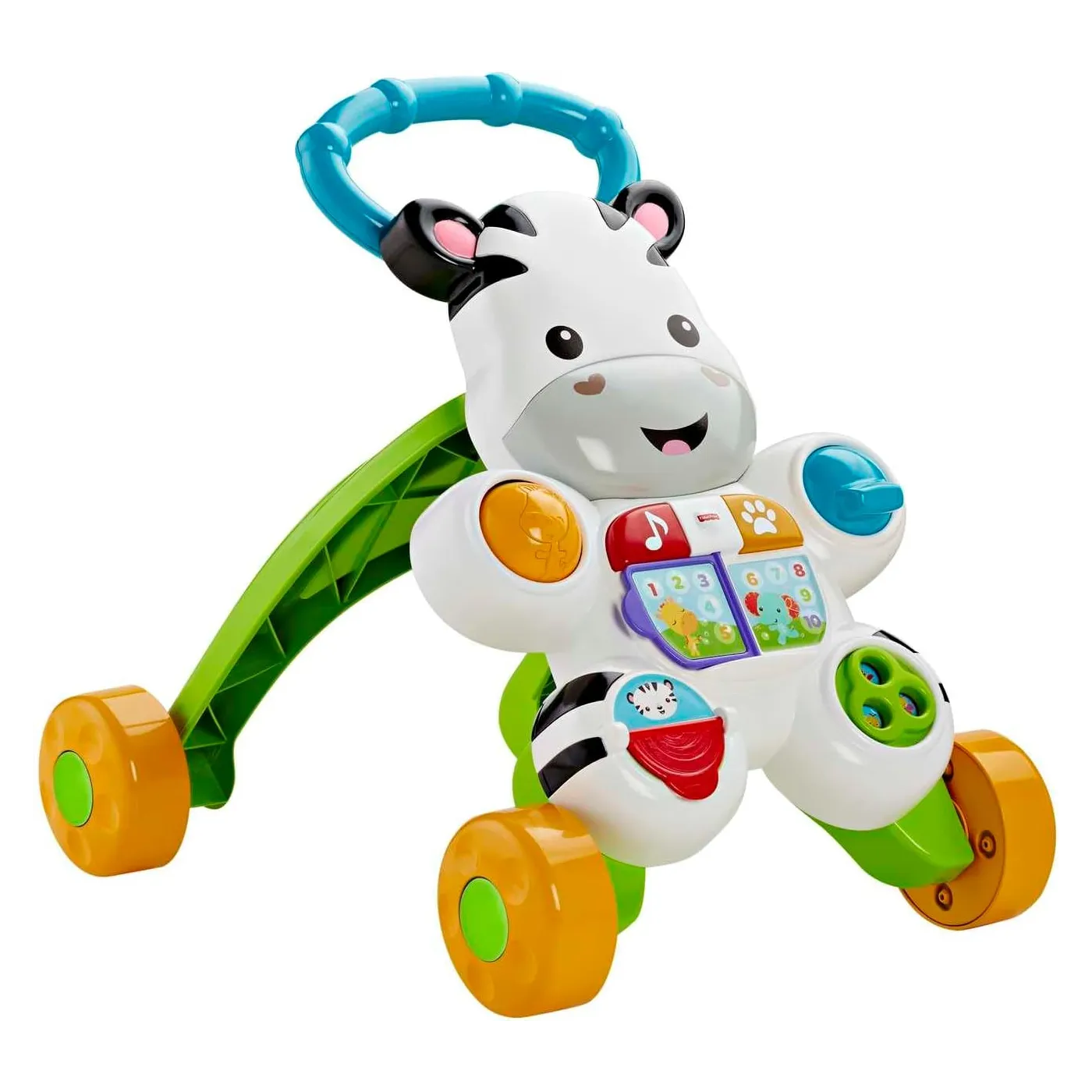 Chodzik Edukacyjny Fisher-Price Zebra Światła Dźwięki 6m+ 4 Koła