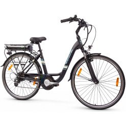 Rower Elektryczny Miejski Damski 28” 250W Damka Shimano 7 Alu Amortyzacja