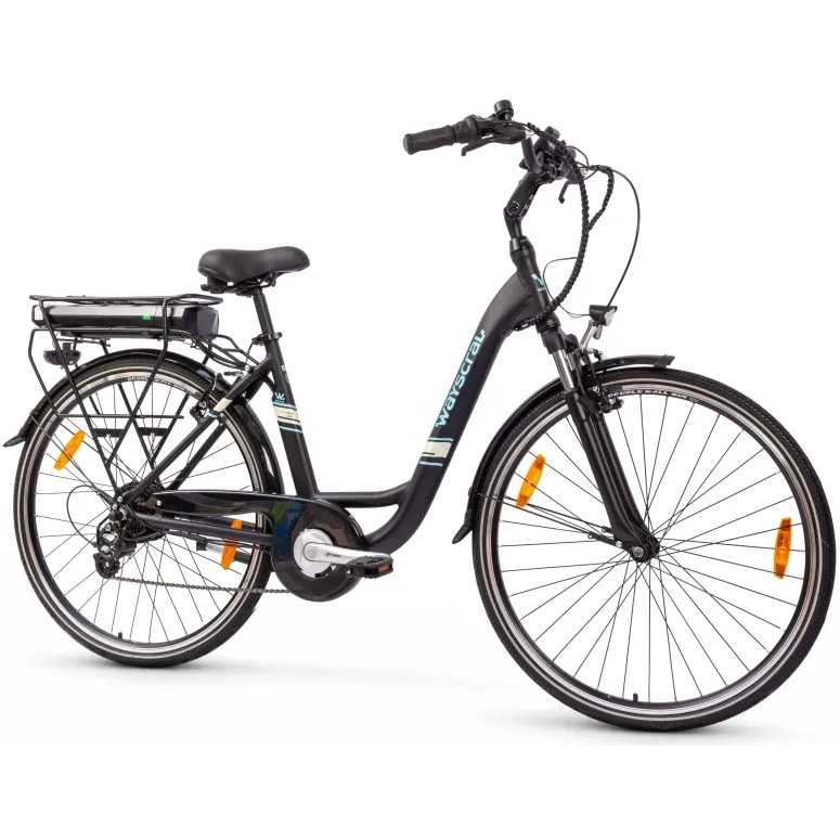 Rower Elektryczny Miejski Damski 28” 250W Damka Shimano 7 Alu Amortyzacja