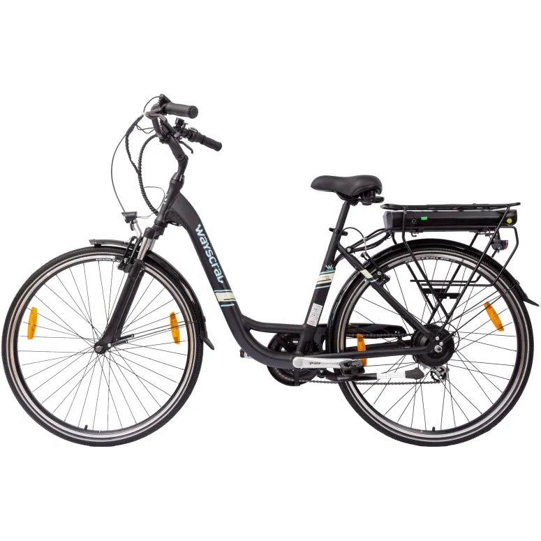 Rower Elektryczny Miejski Damski 28” 250W Damka Shimano 7 Alu Amortyzacja