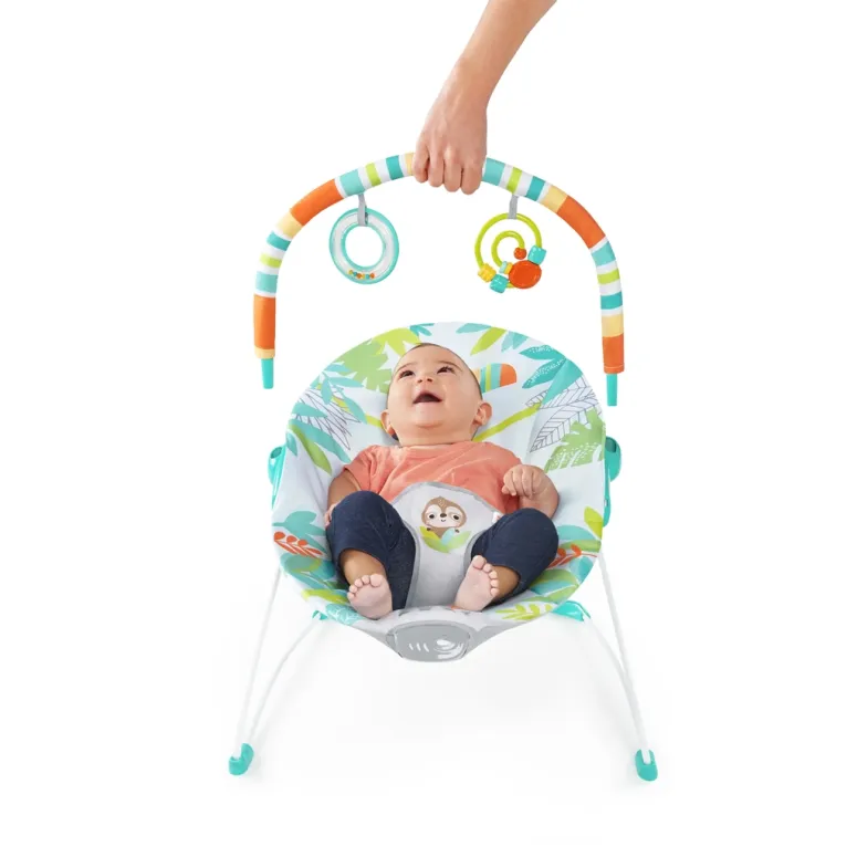 Leżaczek Bujaczek Bright Starts Rainforest Vibes Wibracje 0-9 kg