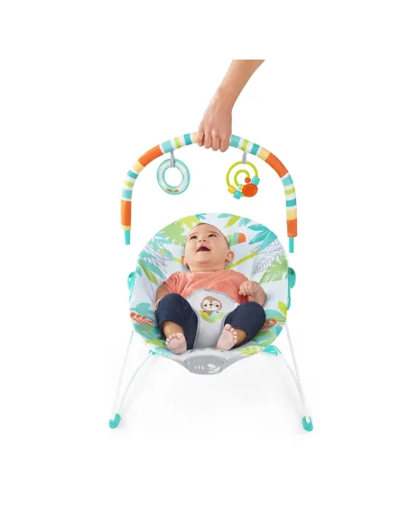 Leżaczek Bujaczek Bright Starts Rainforest Vibes Wibracje 0-9 kg