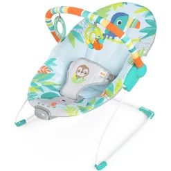 Leżaczek Bujaczek Bright Starts Rainforest Vibes Wibracje 0-9 kg