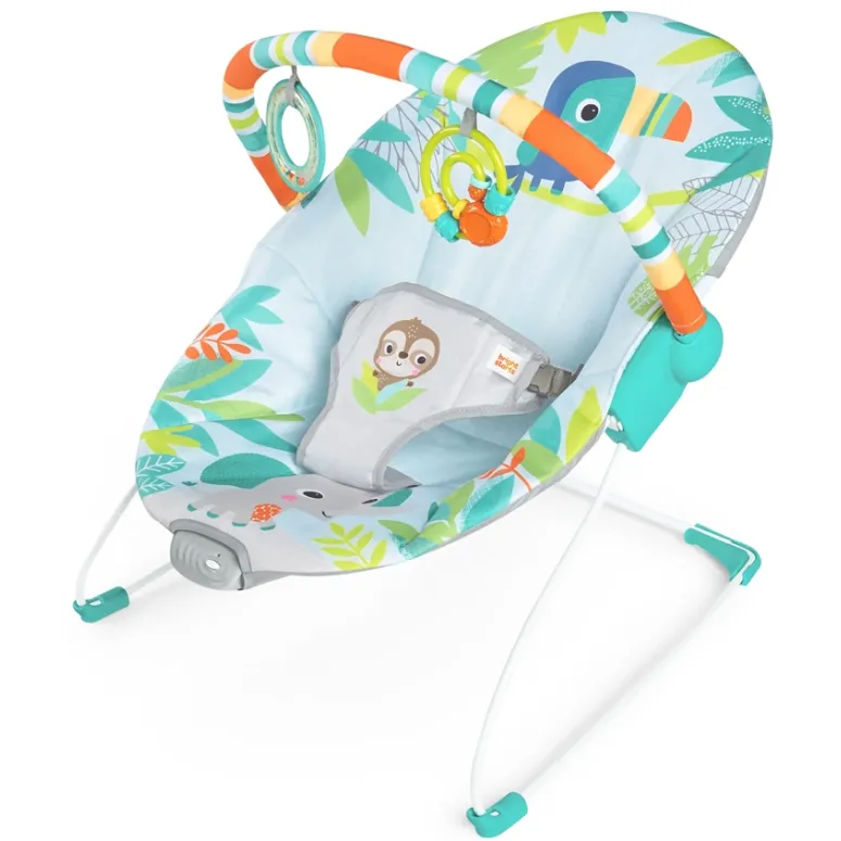 Leżaczek Bujaczek Bright Starts Rainforest Vibes Wibracje 0-9 kg
