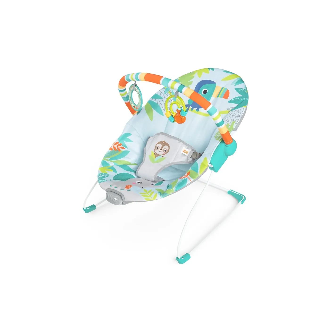 Leżaczek Bujaczek Bright Starts Rainforest Vibes Wibracje 0-9 kg
