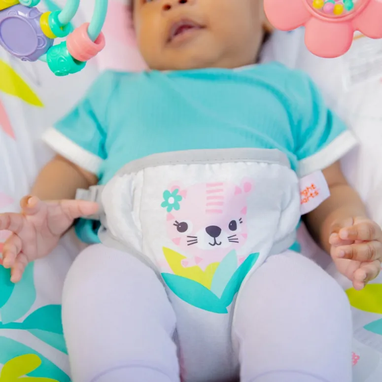 Leżaczek Bujaczek Bright Starts Rainforest Vibes Wibracje 0-9 kg