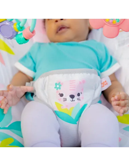 Leżaczek Bujaczek Bright Starts Rainforest Vibes Wibracje 0-9 kg