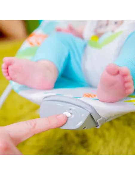 Leżaczek Bujaczek Bright Starts Rainforest Vibes Wibracje 0-9 kg