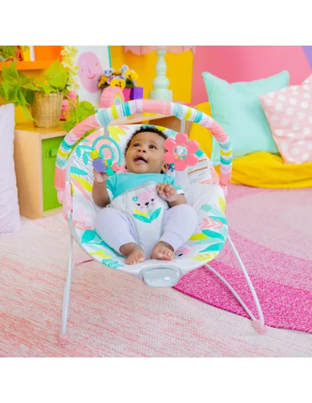 Leżaczek Bujaczek Bright Starts Rainforest Vibes Wibracje 0-9 kg