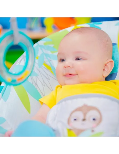 Leżaczek Bujaczek Bright Starts Rainforest Vibes Wibracje 0-9 kg