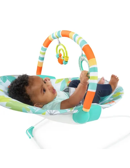 Leżaczek Bujaczek Bright Starts Rainforest Vibes Wibracje 0-9 kg