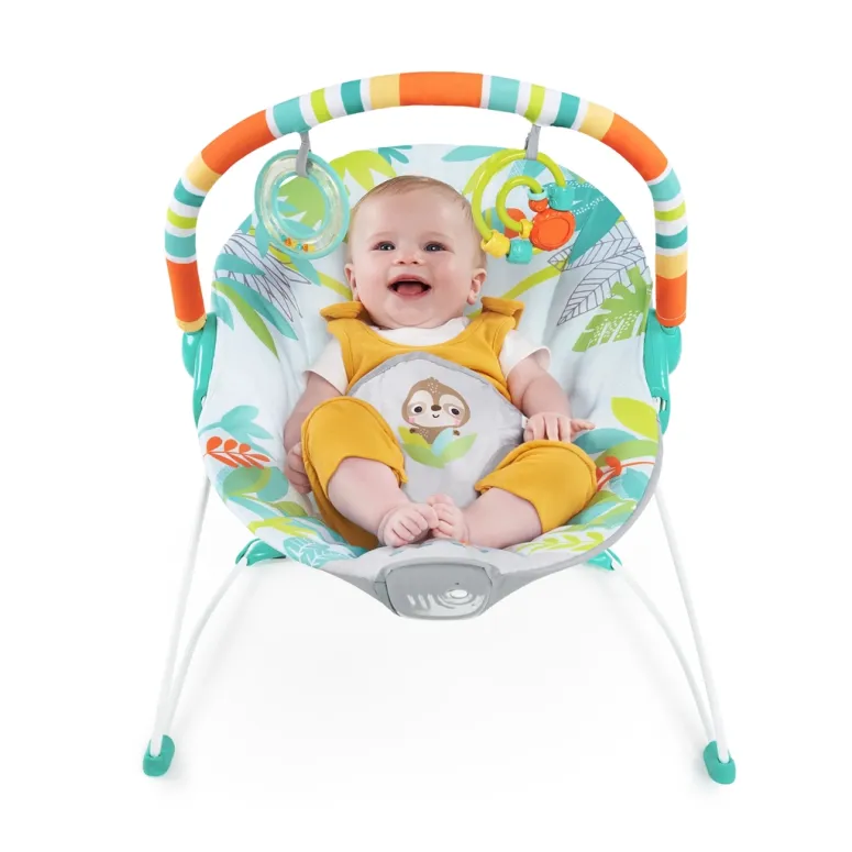 Leżaczek Bujaczek Bright Starts Rainforest Vibes Wibracje 0-9 kg