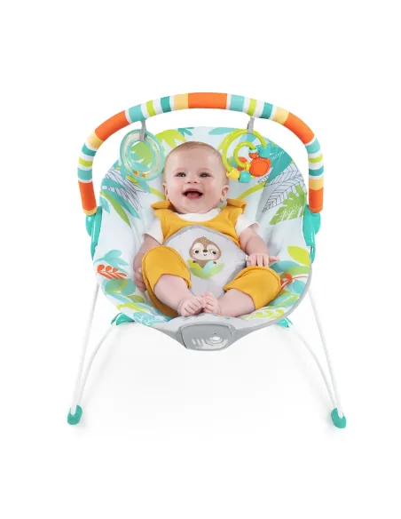 Leżaczek Bujaczek Bright Starts Rainforest Vibes Wibracje 0-9 kg