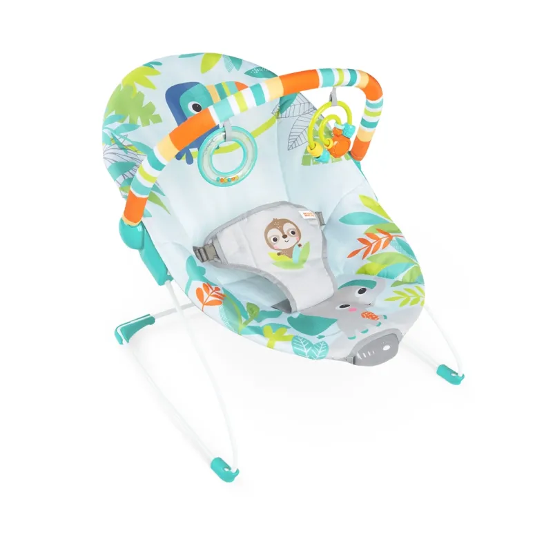 Leżaczek Bujaczek Bright Starts Rainforest Vibes Wibracje 0-9 kg