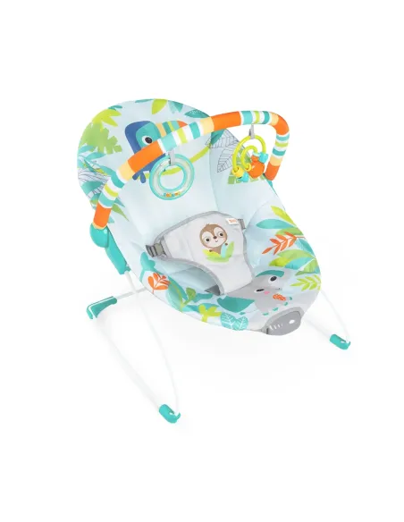 Leżaczek Bujaczek Bright Starts Rainforest Vibes Wibracje 0-9 kg