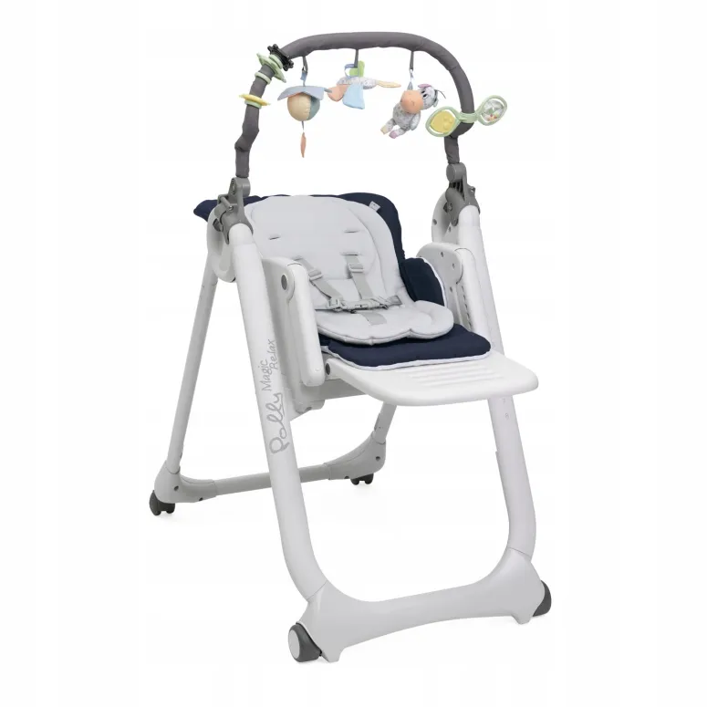 CHICCO Polly Magic Relax Krzesełko leżaczek pałąk GREY MELANGE