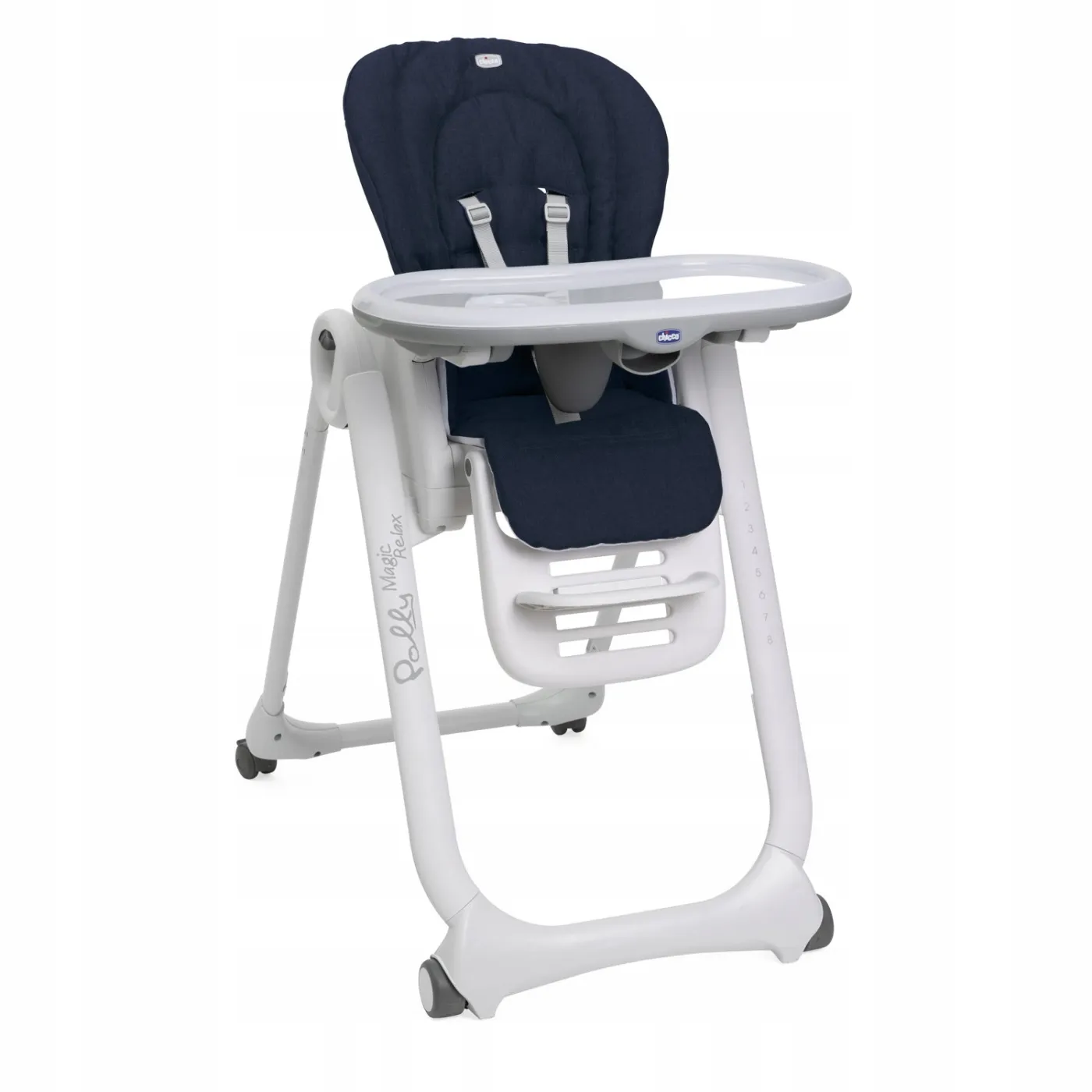 CHICCO Polly Magic Relax Krzesełko leżaczek pałąk GREY MELANGE