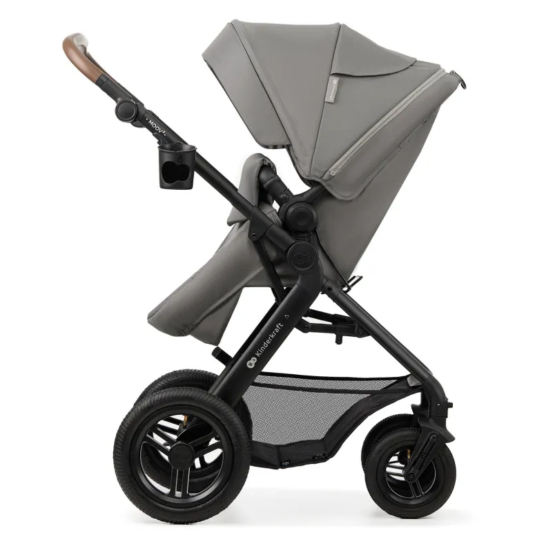 Kinderkraft Wózek Wielofunkcyjny 3w1 MOOV 2 AIR Fotelik MINK PRO Szary